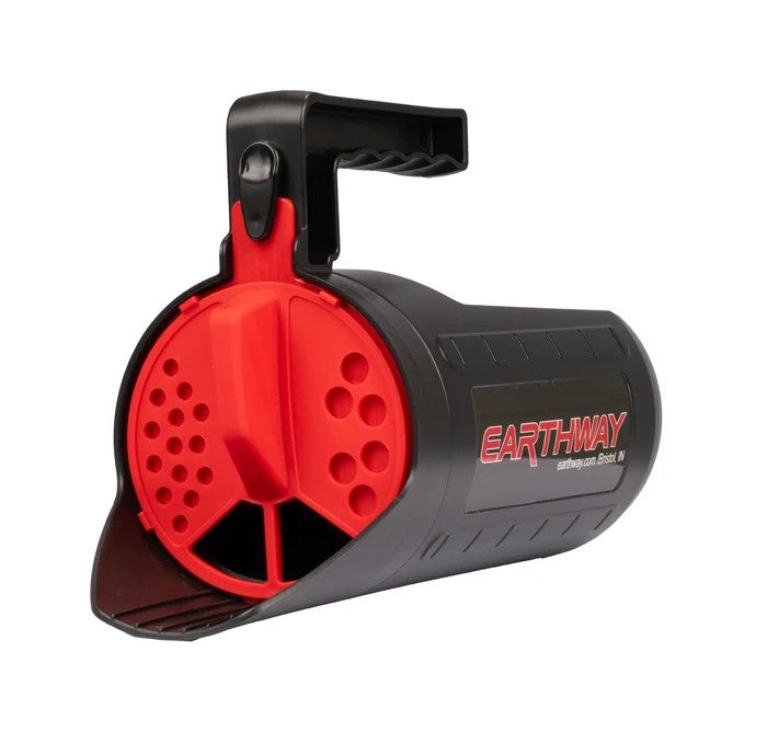 EarthWay 17001 Earthshaker handheld portable seeder, 4 lb capacity, for spot spreading grass seed, fertilizer, and ice melt