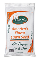 Lifetyme Home Pro All Purpose Sun and Shade grass seed bag, a versatile Fescue, Bluegrass, and Rye blend for full sun to shady residential lawns