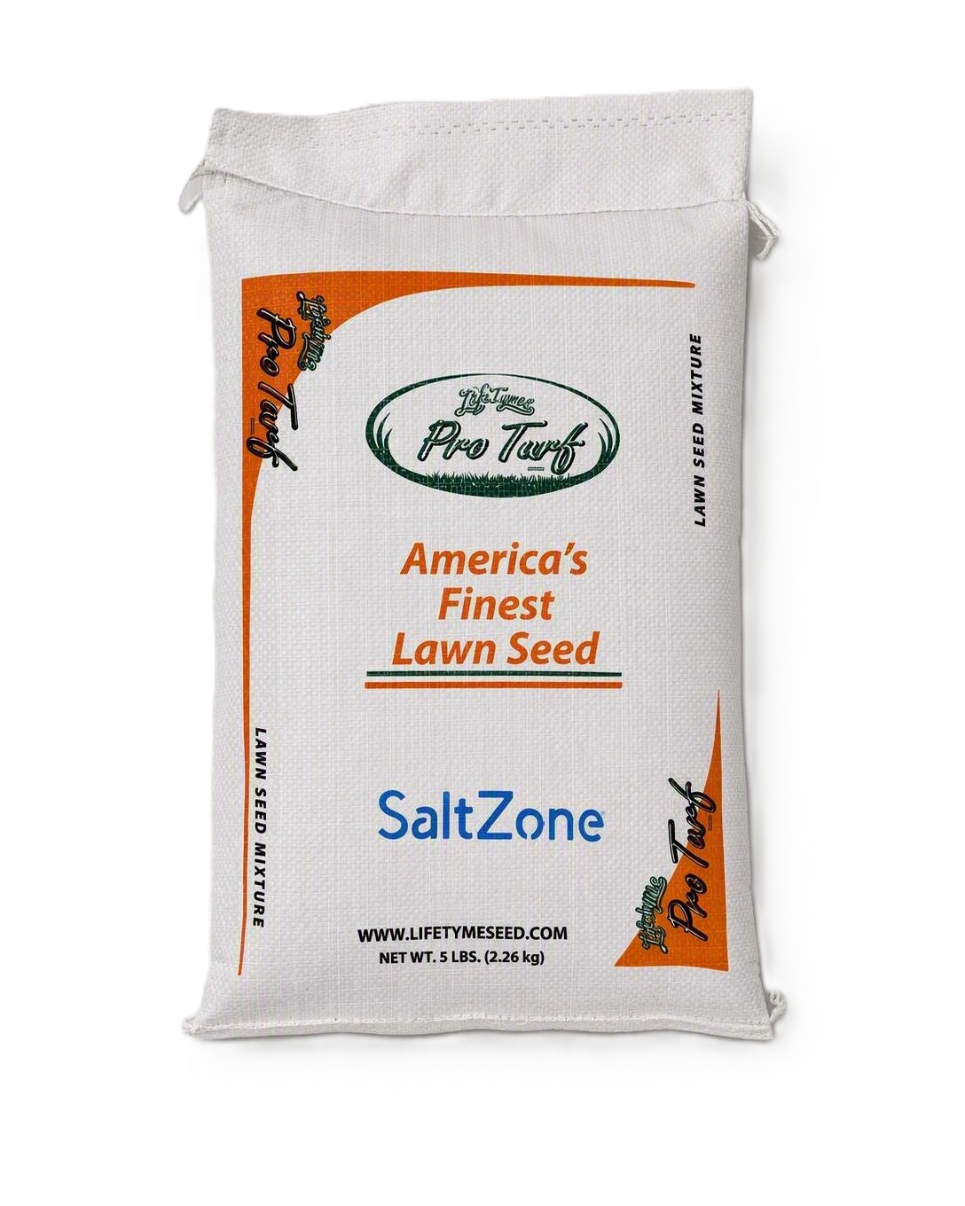 Lifetyme Pro Turf SaltZone Repair Mix grass seed, 5 lb bag, for repairing lawns damaged by winter road and sidewalk salt