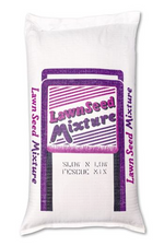 Lifetyme Slow N Low Fescue Mix bag, a dark green low-maintenance grass seed blend for shady lawns, low-mow areas, and mound septic fields