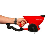 EarthWay 16014 4 lb contractor hand spreader with ergonomic arm and scoop, for spot seeding hard-to-reach areas